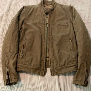 Ambercrombie Vintage Canvas Motorcycle Jacket NWOT